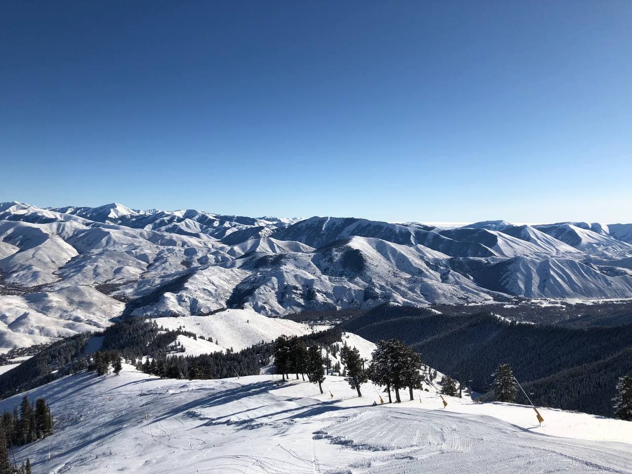 Mountain vista at dusk